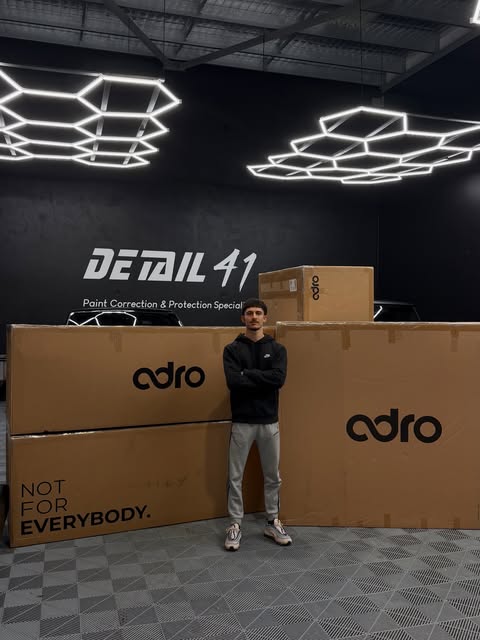 Hakar Russell receiving his ADRO widebody kit